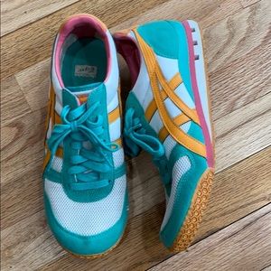 Onitsuka Tiger Size 8.5 Turquoise/Orange/White